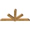 Ekena Millwork Kennewick Rough Sawn Timber Gable Bracket, Western Red Cedar, 84"W x 42"H x 4"D x 6"F, 12/12 Pitch GBW084X42X0406KEN00RWR - alternate 4